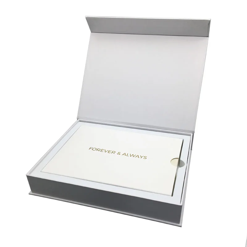 Custom Full Color Print Hardcover 7 inch LCD Video Wedding Digital Invitation Card