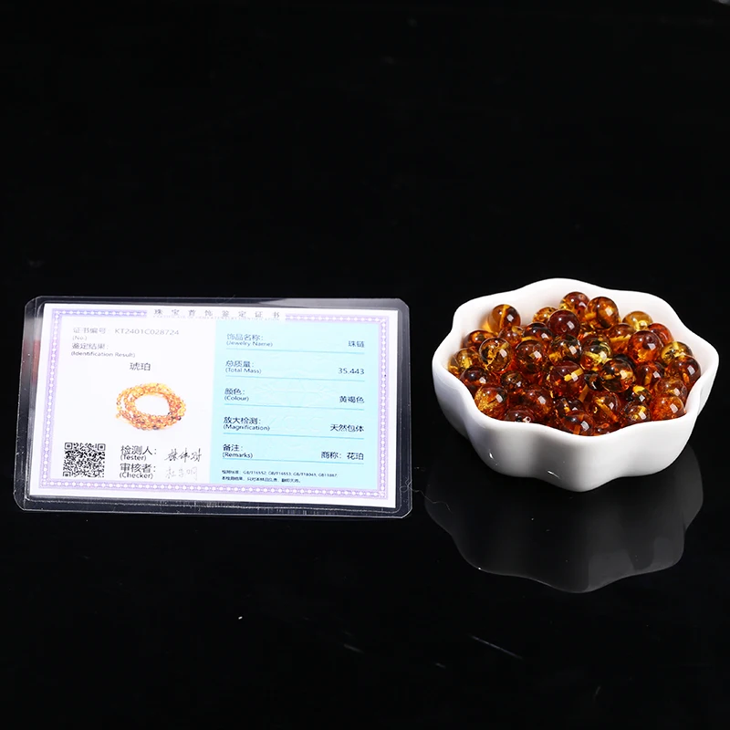 JD GEMS 6mm 8mm Semi Precious Agate Stone Loose Spacer Bead Natural Flower Amber Round Beads for Jewelry Making