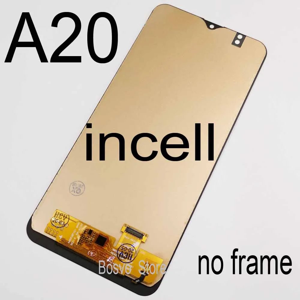 For samsung A20 LCD A20e A202 A202F A202DS screen display with touch digitizer assembly INCELL