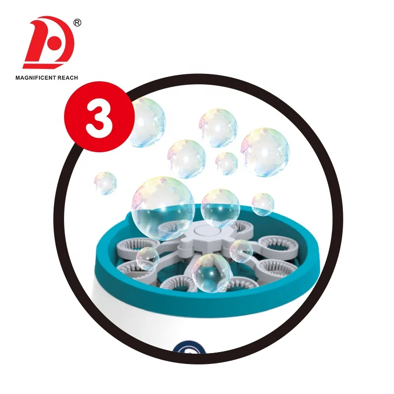HUADA 2023 Kids Magic Automatic Bubble Blower Maker Toys Portable Electric Bubbles Machine