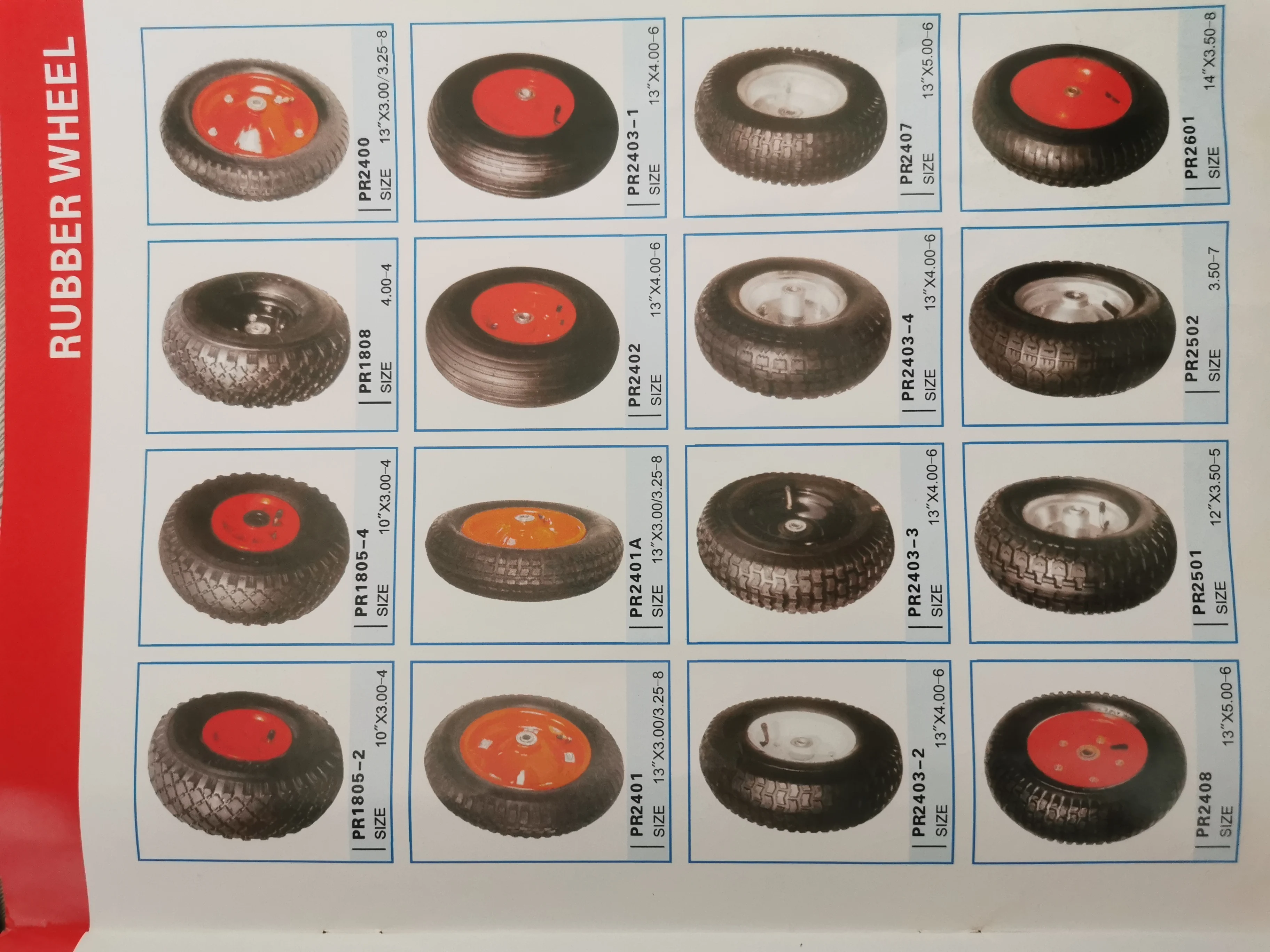 wheel barrow tire with rim 4.80/ 4.00-8 wheel for wheelbarrow