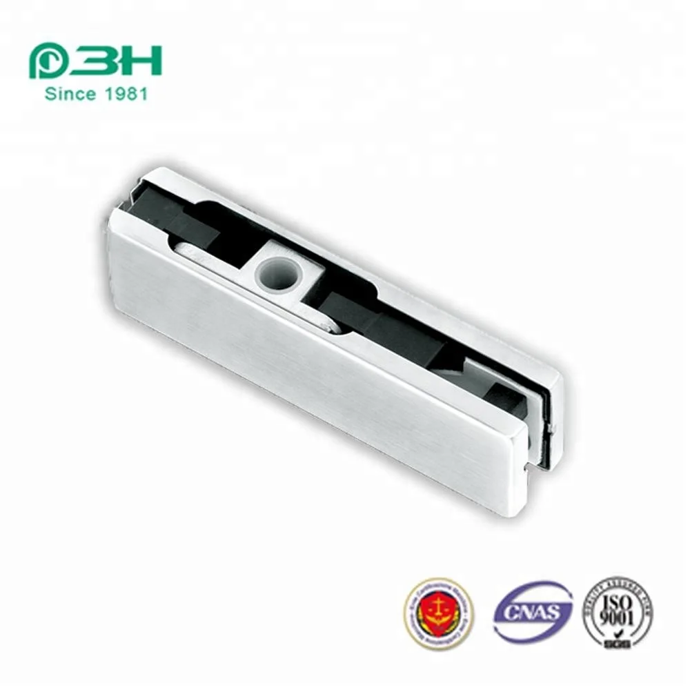 3H Factory Hot Sale High Qluality Stainless Steel 304 Glass Door Upper Patch Fittings Hinge for Bathroom Office Building