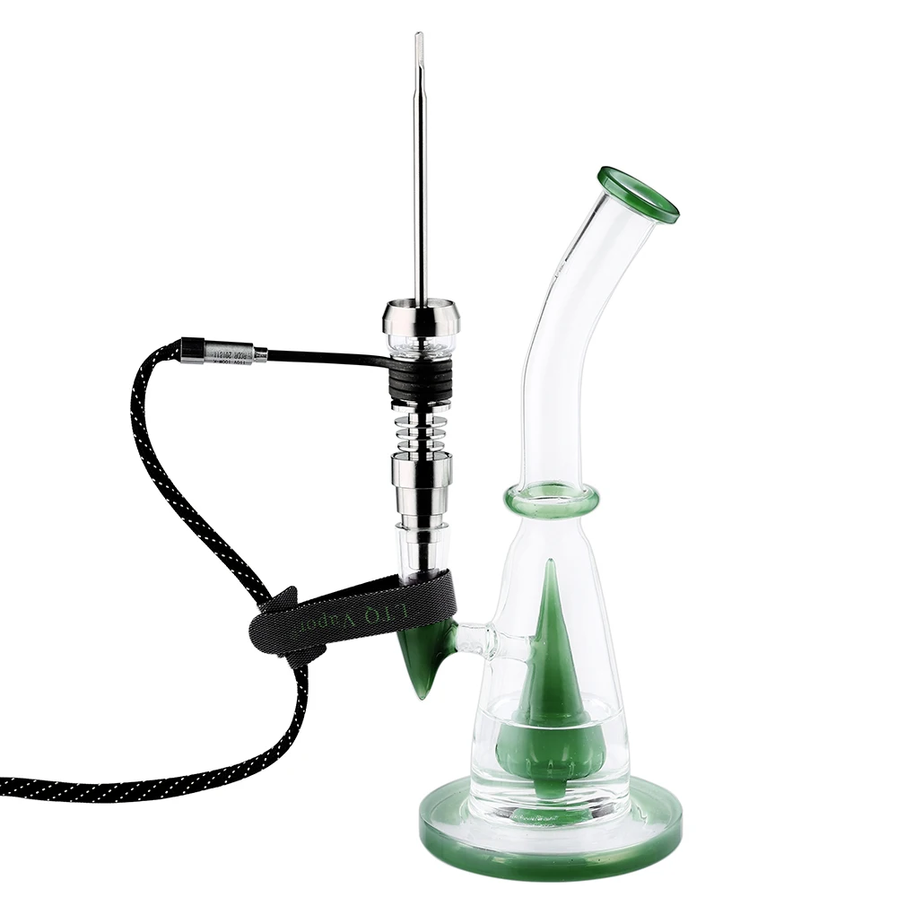 
Dry herb smoking device E Nail with dab rig heater PID temperature controller Quartz banger IE-Nail Box Kit wax heater 