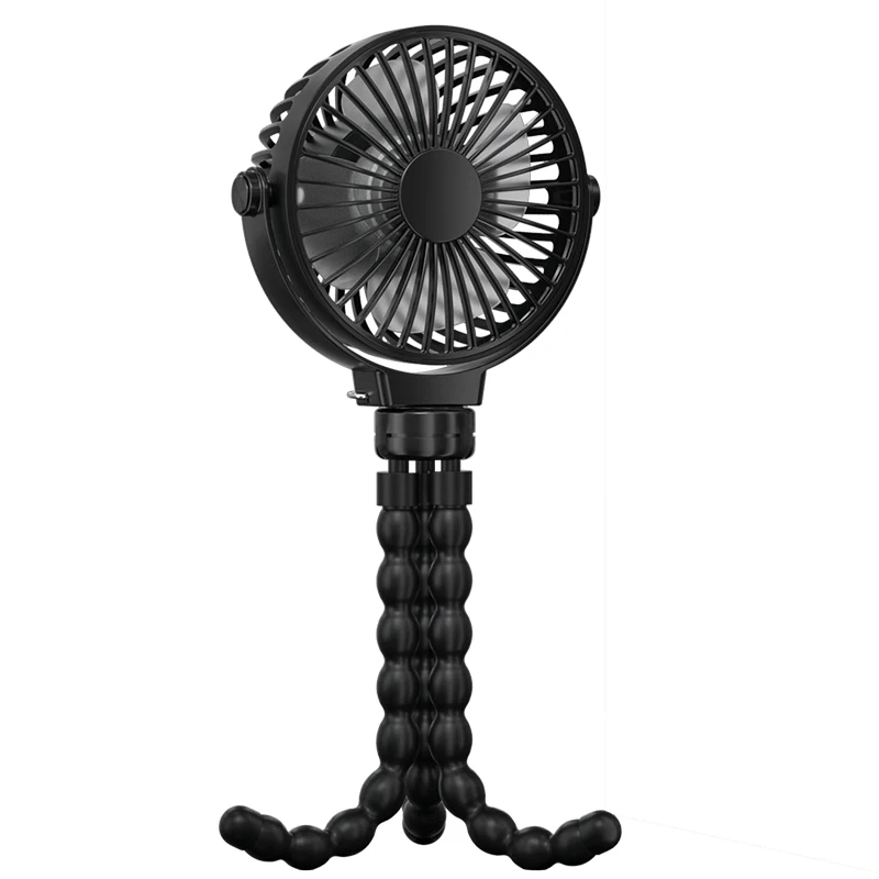 New style flexible mild shelf bracket mini fan rechargeable small portable handheld fans