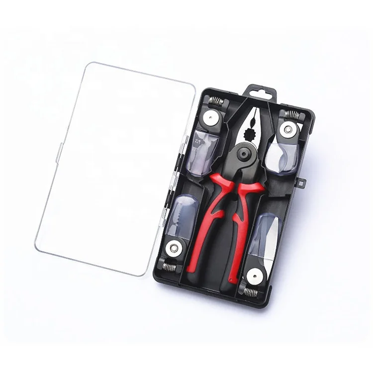 YTH multi-functional 5 in 1 hand tool set stripping crimping tool pliers set