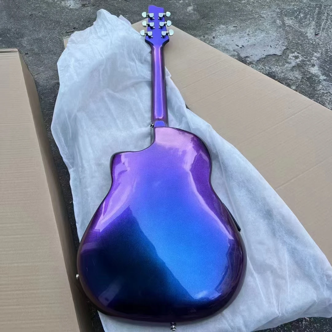 2023 Deviser New Products Colorful 41-Inch Solid Spruce Acoustic Guitar with Rosewood Back Side Rose Fingerboard from China