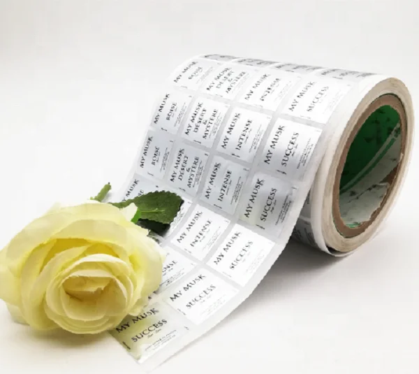 
Personalized reflective tear-resistant silver PET sticker for filter element 