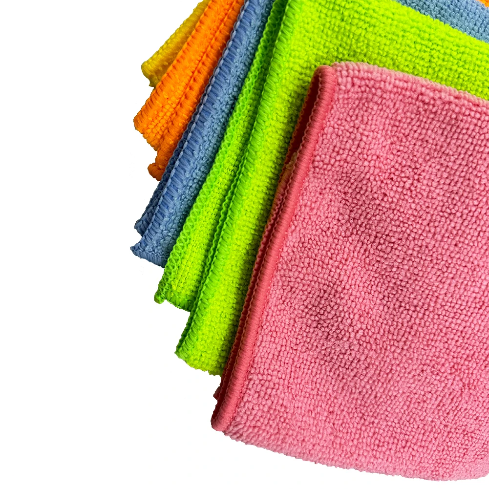 cleaning cloths machine washable Microfiber Cleaning Cloths Lint Free Dust Cloth Cleaning Rags 87% polyester and 13% polyamide