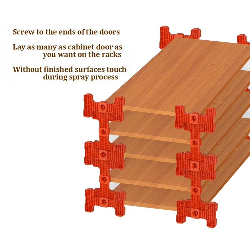 Interior & Exterior Door Painting Drying Rack Cabinet Spray Paint Racks with Door Risers Support-Hand Tool Stacking System