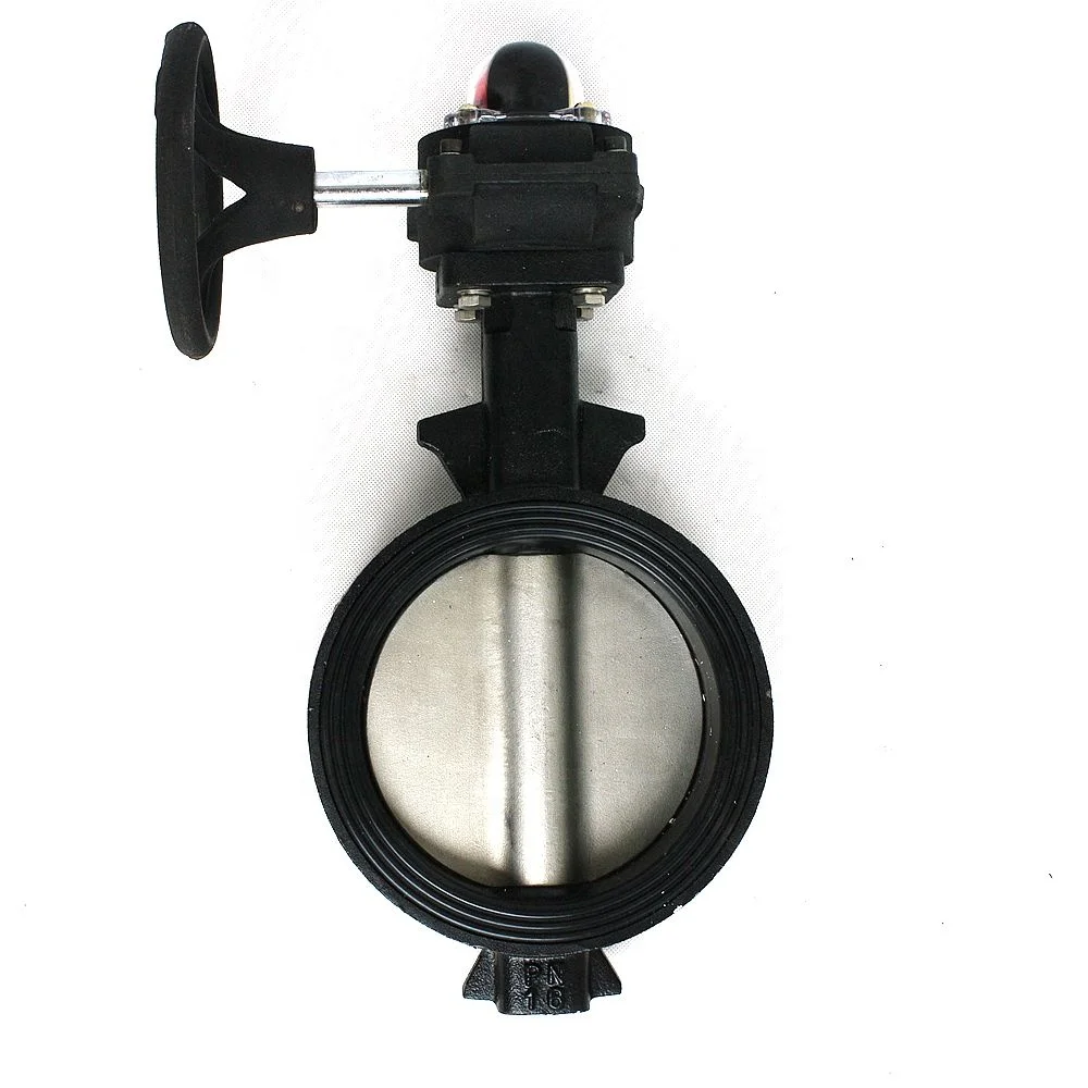 
wafer double eccentric electric flange food grade vulcanized wrench operated butterfly valve dn200 