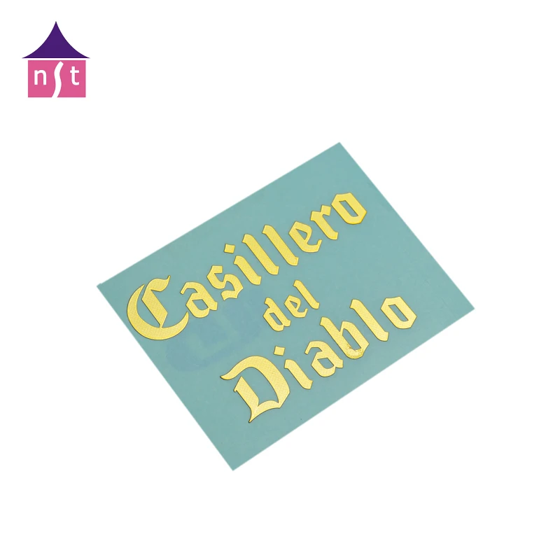 
Custom nickel sticker any thickness electroplate nickel metal sticker 