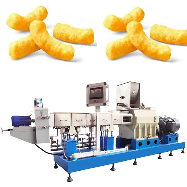 Crispy Corn Snacks Machine Puff Snack Making Machine Puffed Corn Production Line Manufacturing Extruder