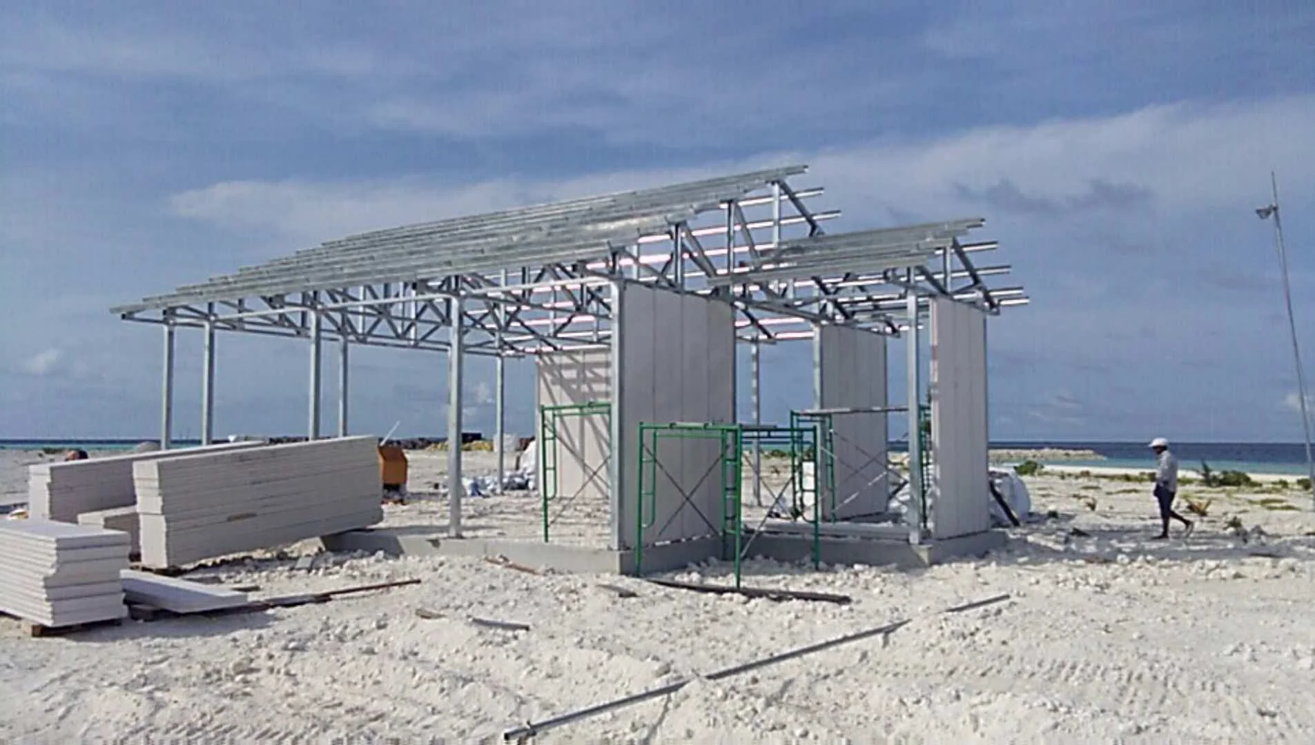 Hot sale cheap affordable one storey two bedroom economic tiny home prefab house