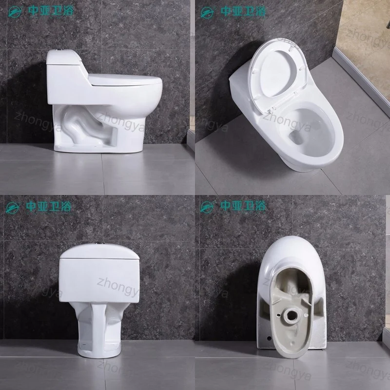 ZHONGYA Oem ODM hot sales commode factory siphonic inodoros china supply Mexico Matte black south america black toilette