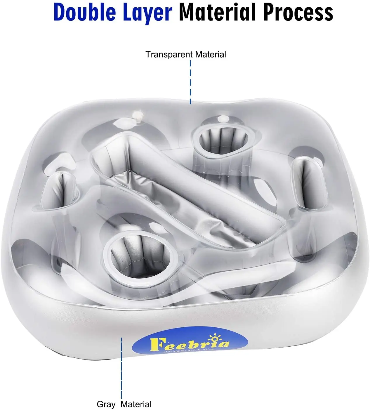 Модернизированный держатель для напитков в бассейне поплавок ведро горячего льда с ручками маленький и удобный переноске