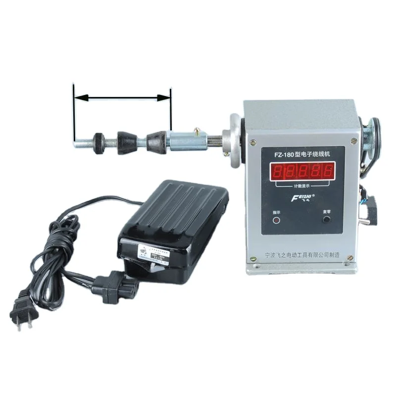 Electric Counting Winding Machine Adjustable Type Semi-Automatic Winding Tool Industrial High-Speed Winder 0-9999 Count Range