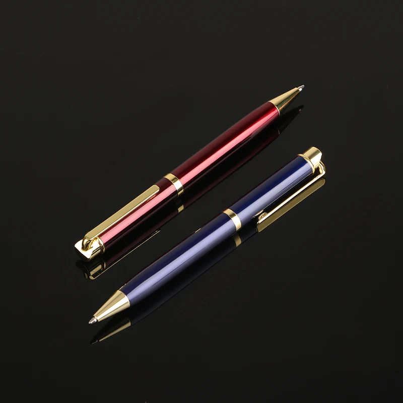 2024 Promotion Fashion Writing Pen Metal Ball Pen Personalized Logo with Replaceable Ballpoint Pen Refills