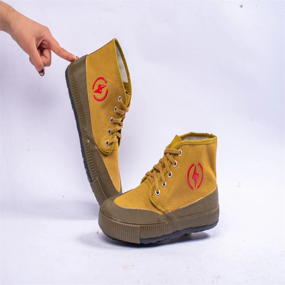 Factory Cheap Farm Working Shoes, Vulcanized Camouflage 3D Rubber School Training Shoes for Men Women Low-cut Anti-slip