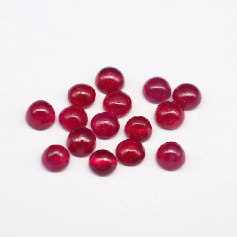 MEDBOO Fine Jewellery Manufacturer Myanmar Round Brilliant Cut Real Natural 2mm Ruby Gems Loose Gemstones For Jewelry Making