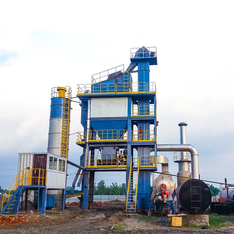 Fixed LB1200 Asphalt Making Machine 100t/h Asphalt Bitumen Batch Mixing Plant
