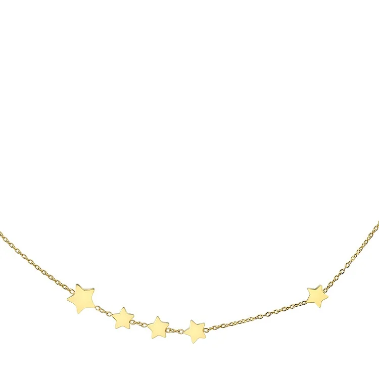Fashion Star Choker Necklace For Women Best Friend Gift Gold Color Chain Necklaces Fashion Boho Holiday Jewelry P193004