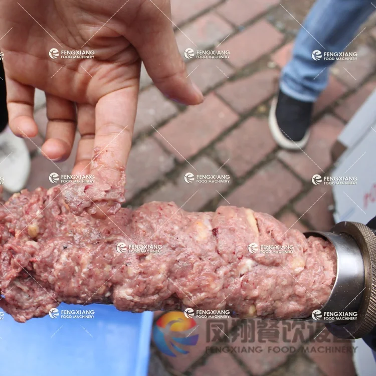 Poultry processing industry bone meat separating and cutting machine