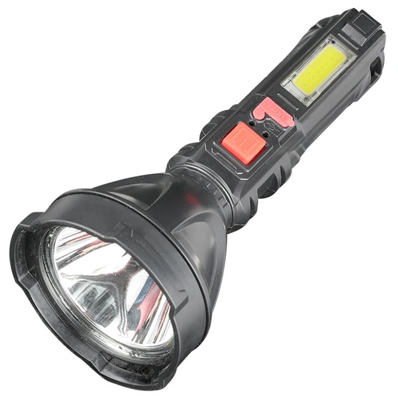Powerful Led Flashlight With rechargeable Side Light For Hunting and Camping Led Flashlights
