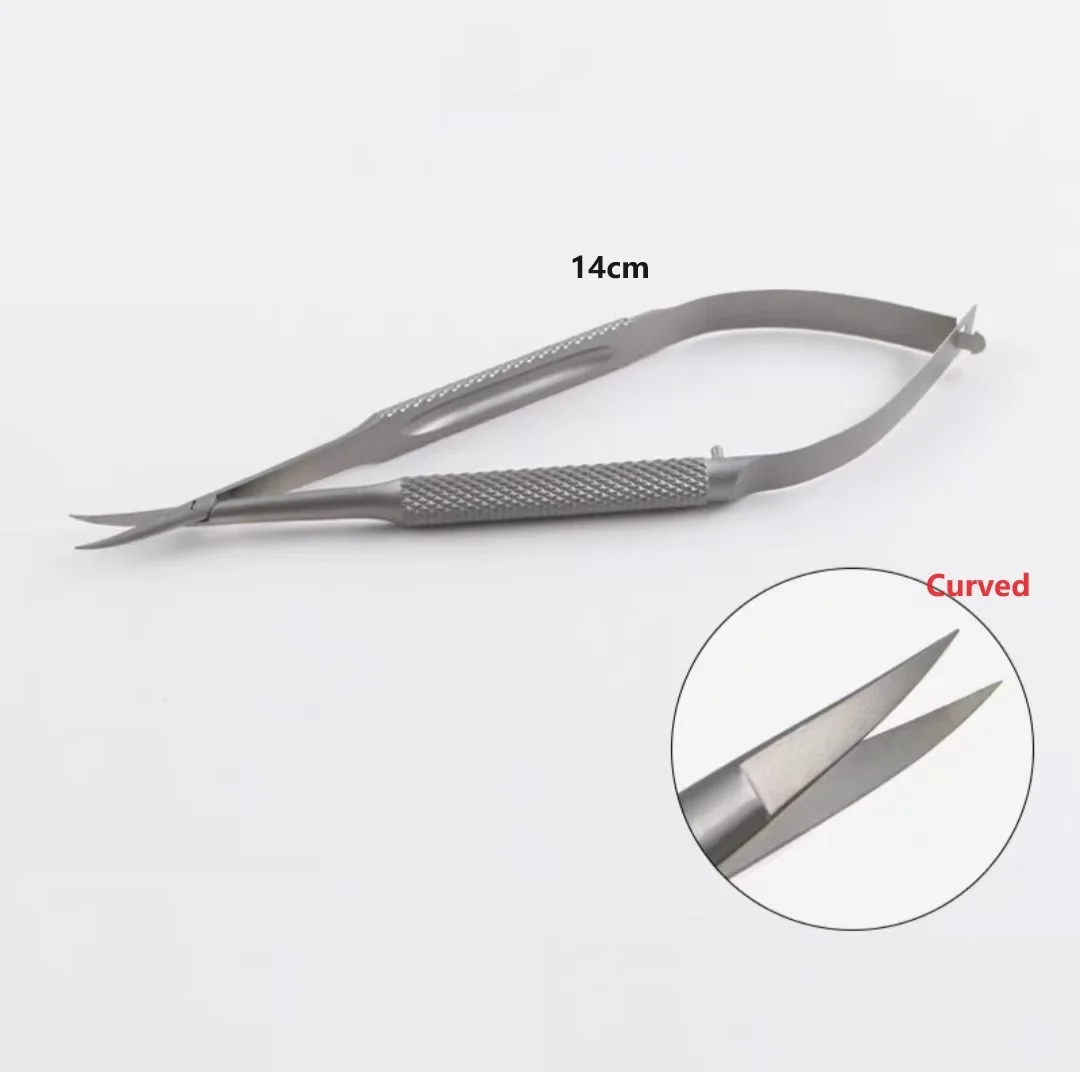 14cm Stainless Steel Conjunctival scissors castroviejo corneal scissors
