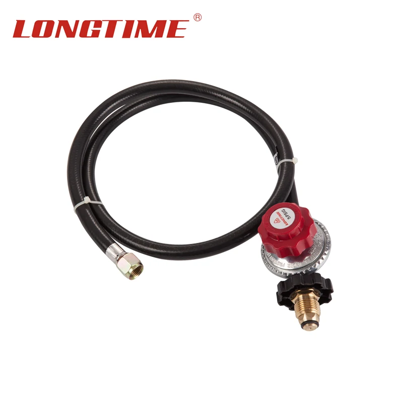 0-20psi POL Adjustable BBQ Parts LP Propane Gas Grill Regulator Hose Kit for Gas Cylinder