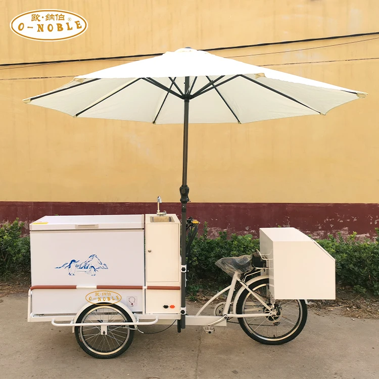 Electric 200L fridge ice cream bike tricycle