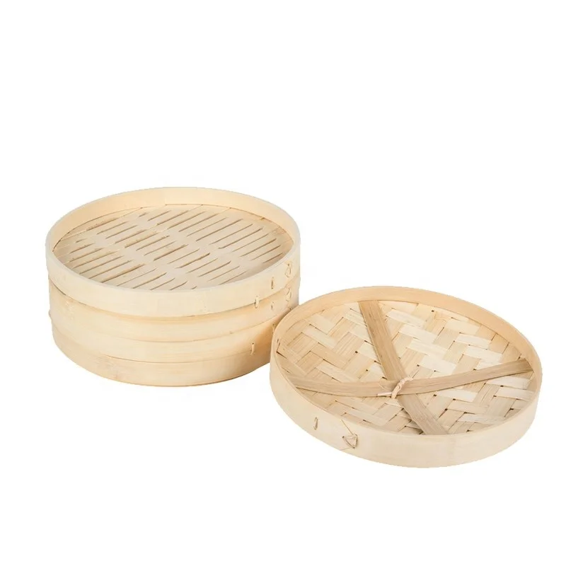 Wholesale Chinese Natural Bamboo Steamer Food Cooking Basket