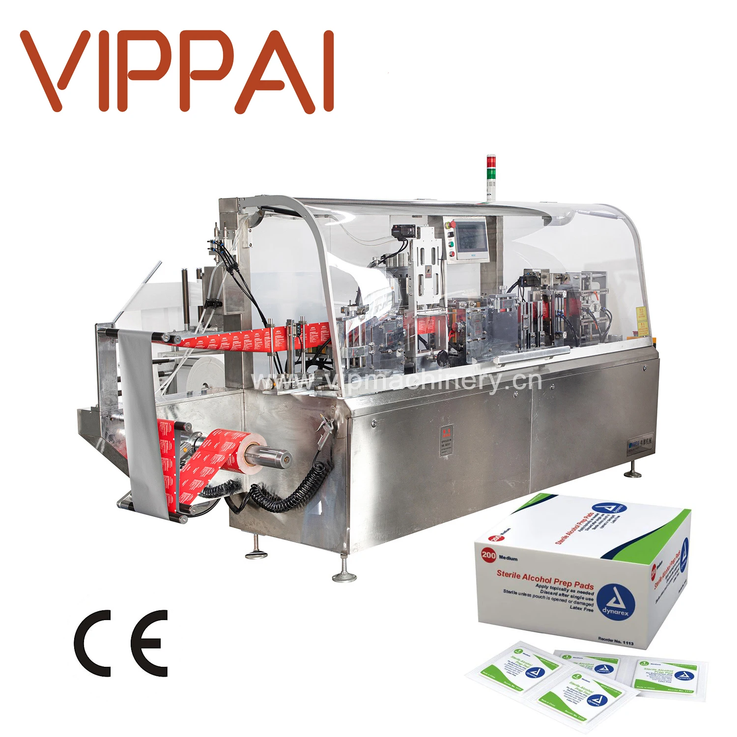 2023 Export to America VIPPAI Multi-use Single 4 Side Seal Wet Wipes Tissue Packaging Machine