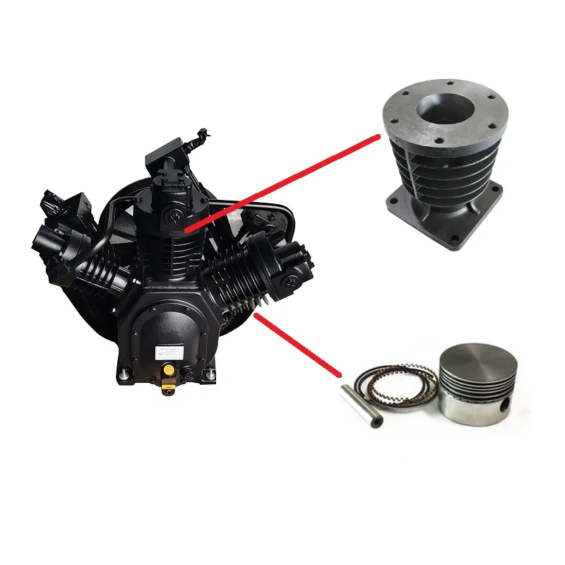 High Quality Industrial Shang air Hengda Air Compressor 60mm 75mm 130mm Spare Parts Piston