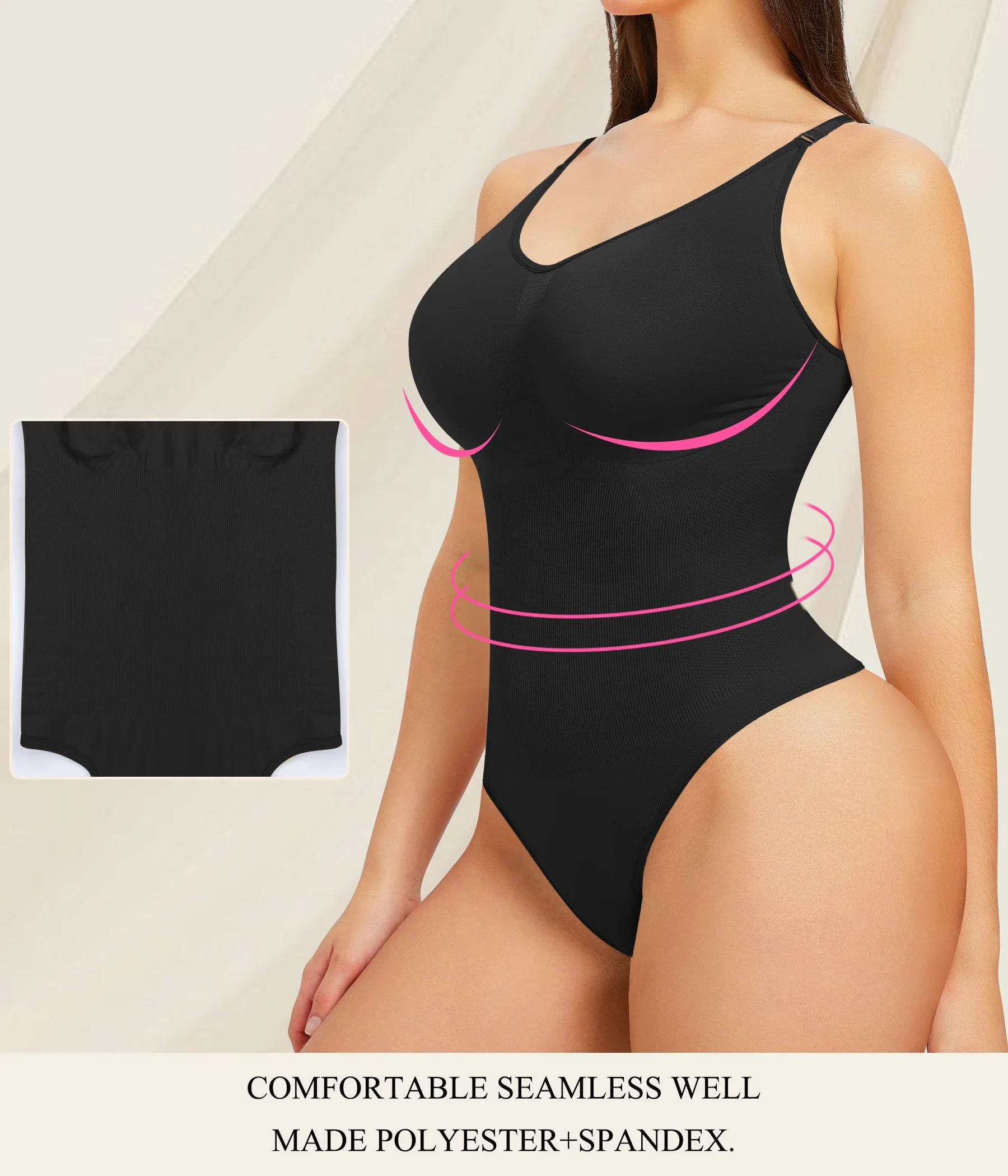 Bodysuit Women Shapewear Tummy Control Butt Lifter Body Shaper Smooth Invisible Under Dress Slimming Underwear