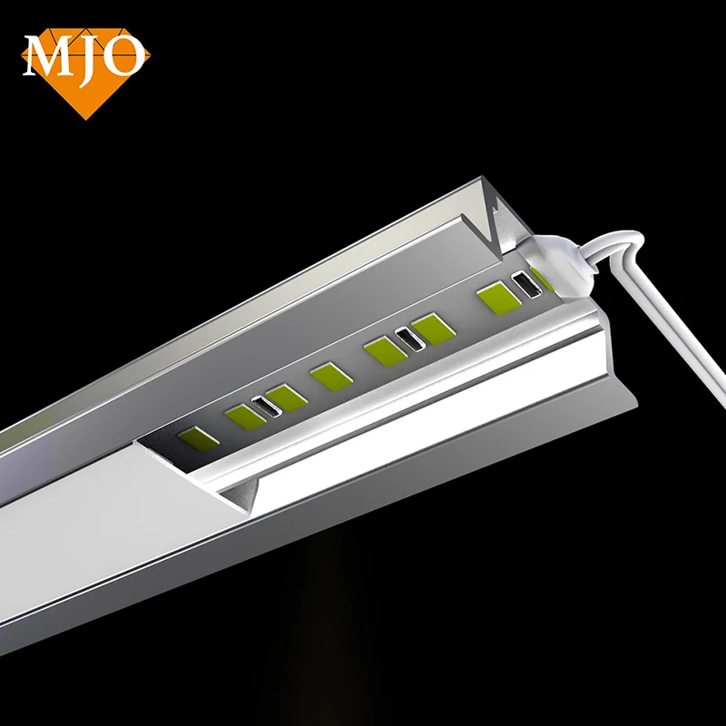 Фошань MJO OEM логотип алюминиевый профиль для светодиодной ленты светодиодная полоса канал украшения шкафа линейный