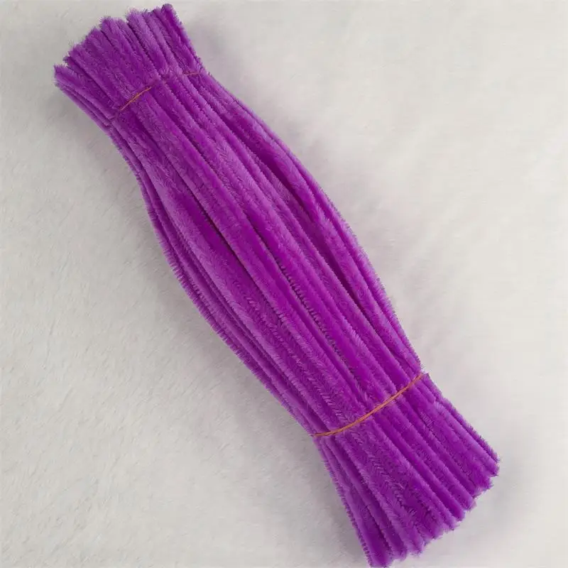Wholesale High Quality Sell Diy Colorful Chenille Handcraft Craft Pipe Cleaners Crafts Handmade Diy Supplies For Kids