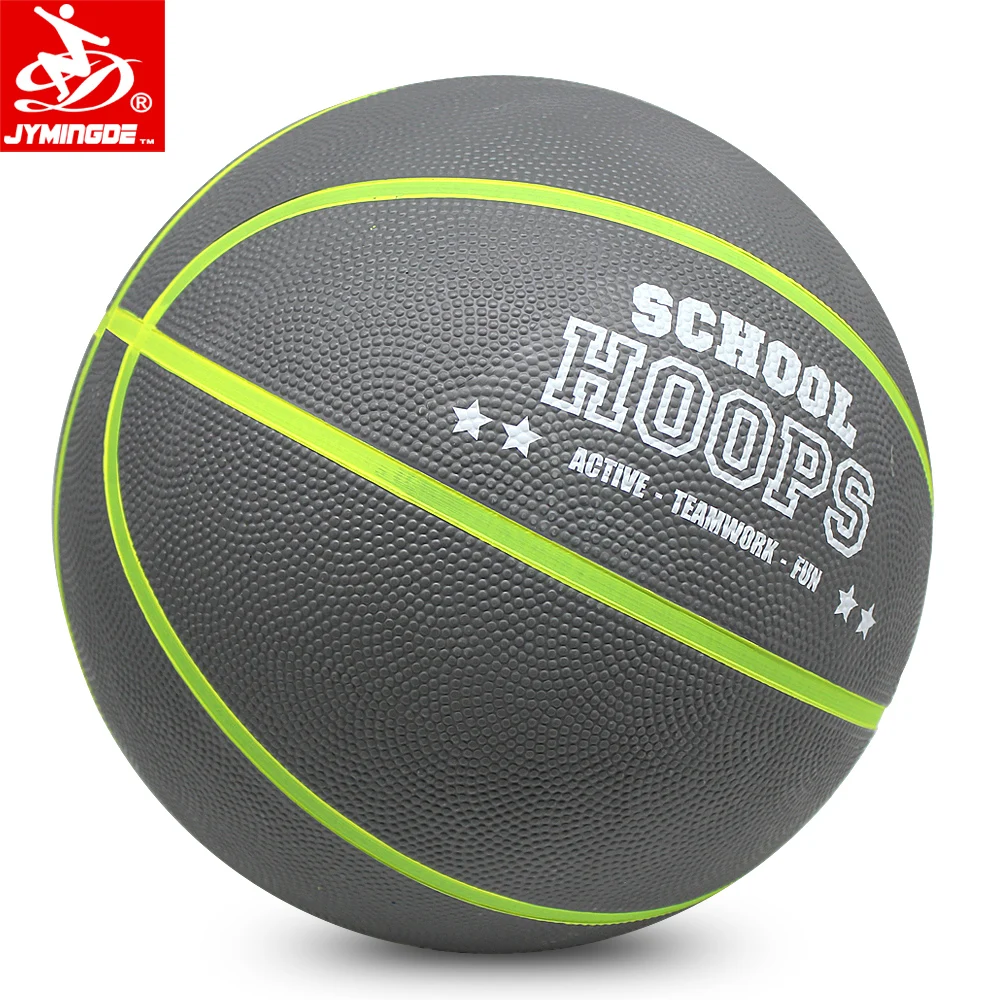 Black 5 inch diameter size 1 rubber mini basketball