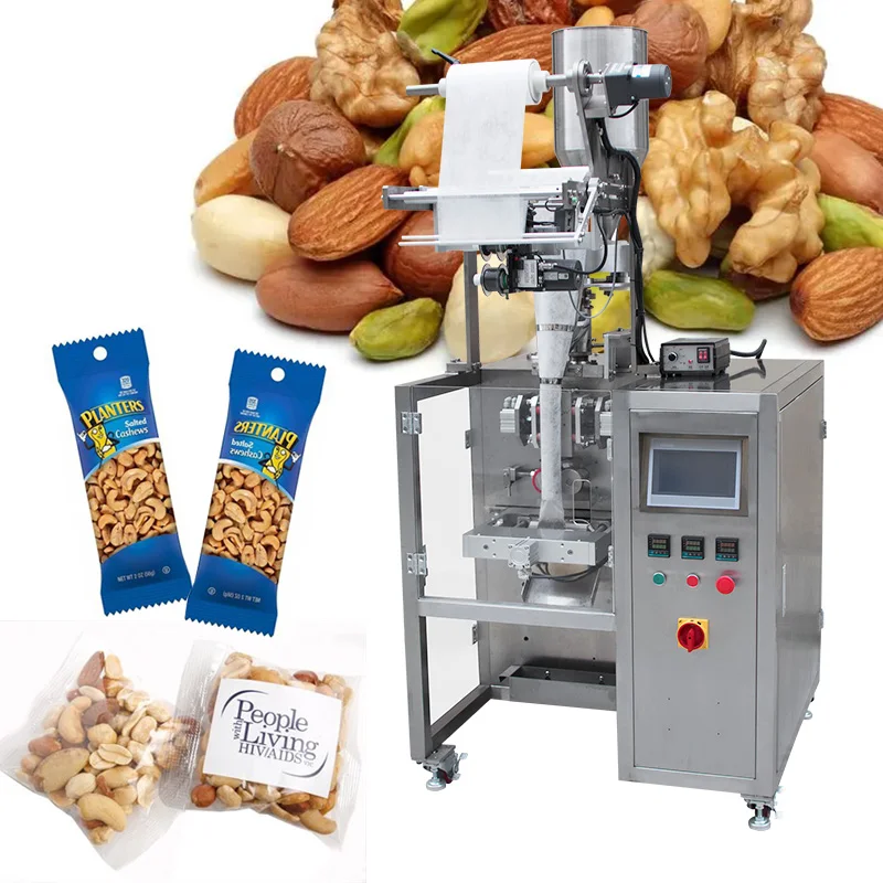 automatic weighing dry fruit date popcorn bean grain food pistachios nuts filling and packing machine