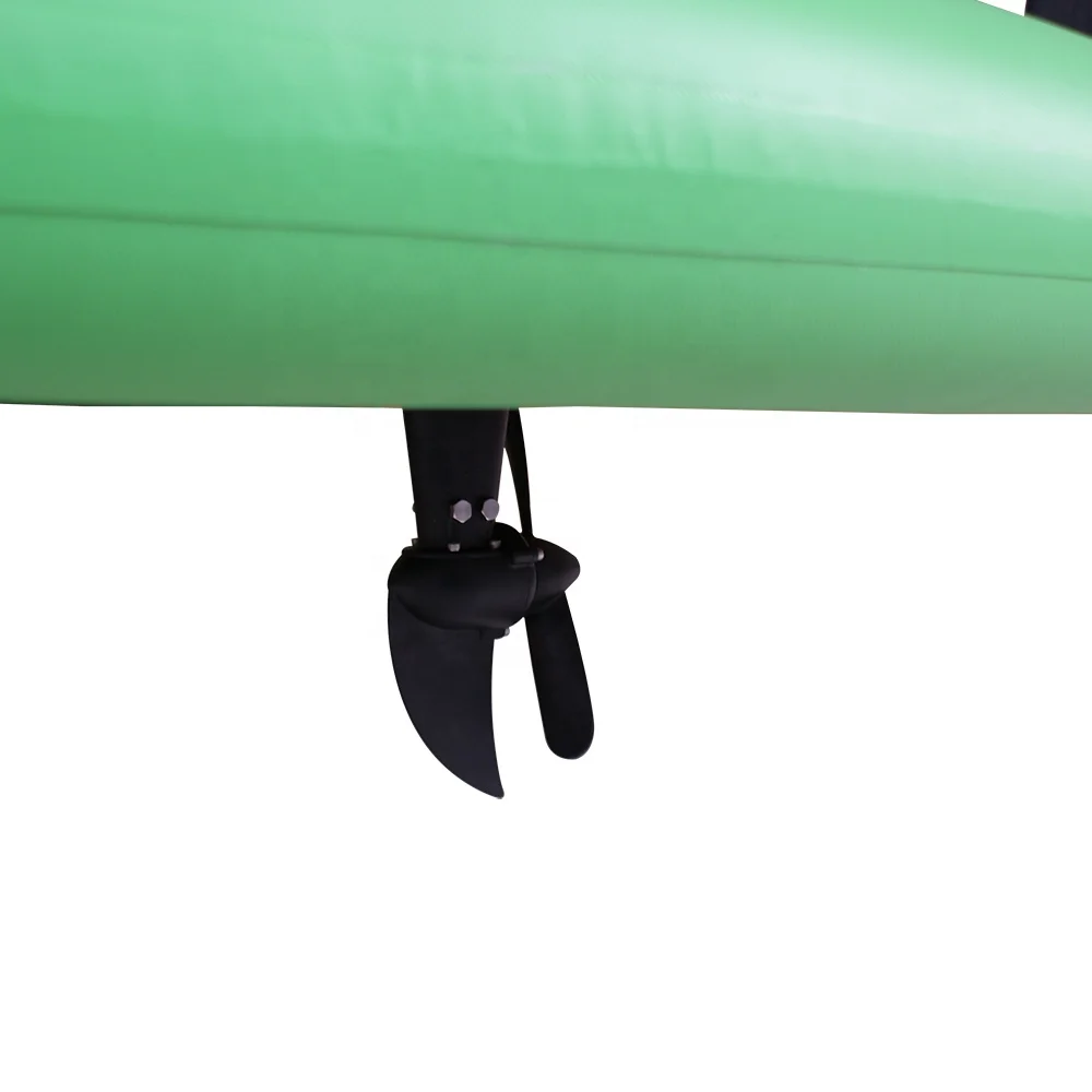 Wholesale stocked ready to ship drop stitch foot pedal drive system inflatable fishing pedal kayak for sale