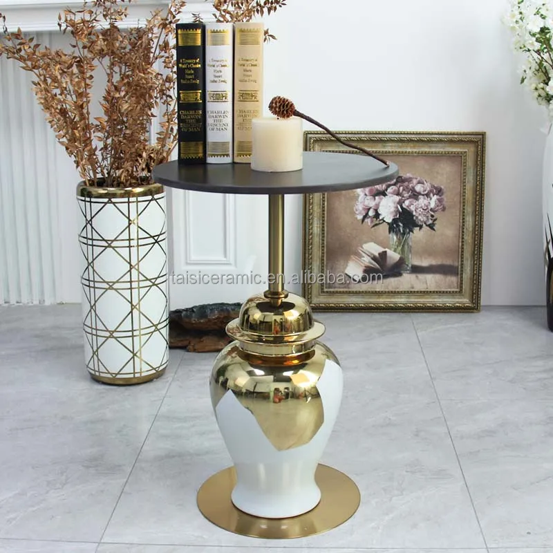 24 inch ART decor corner table desk side table 21.5 INCH end table for living room garden coffee shop