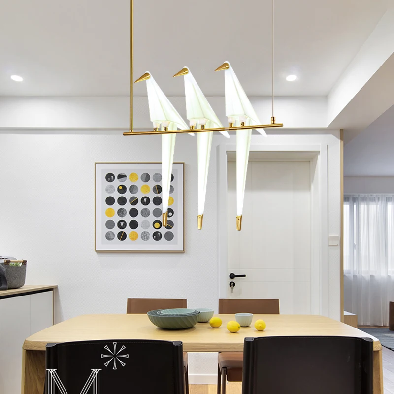 Industrial style Nordic  chandelier lighting  home decor Restaurant lamp dining room Nordic bedside simple bird pendant light