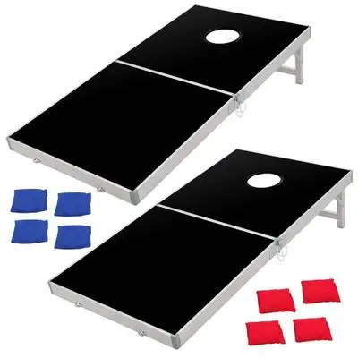 Cornhole Bean bag Toss  Aluminum Alloy  Sandbag Throwing Game: Double Folding Sandbag Throwing Set