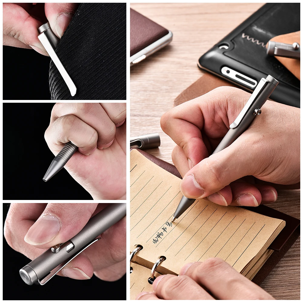 new 2024 titanium alloy tactical pen Multifunctional bolt Signature pen carry-on high-end Signature pen