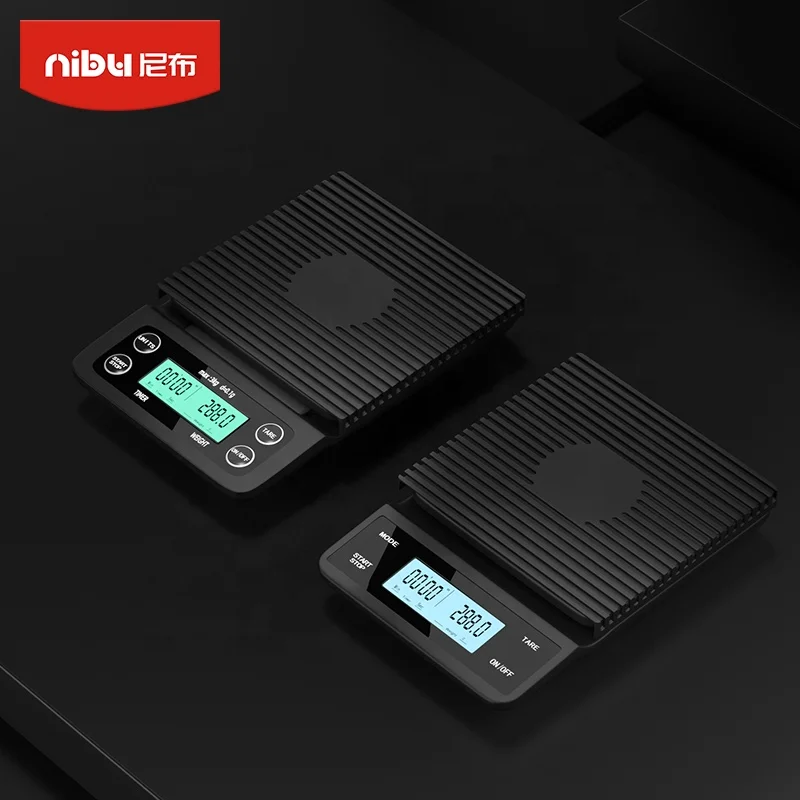 Nibu кофе весы с таймером электронные весовые кухонные 3 кг кафе бариста инструменты светодиодный цифровой электрическая кофе-машина