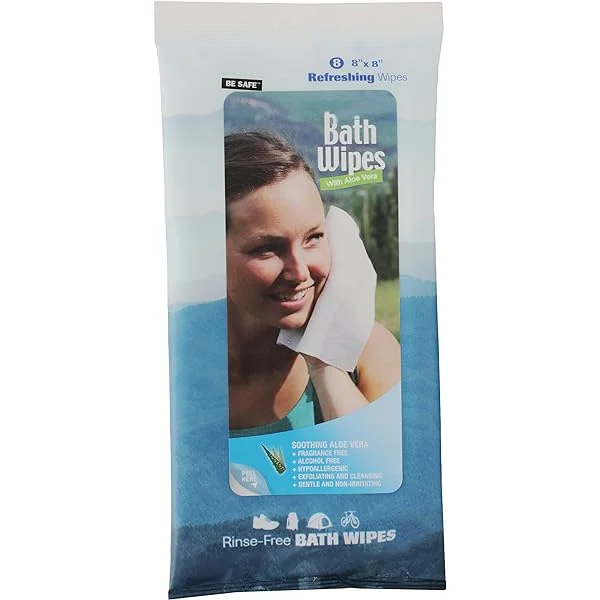 Private Label 10PCS Bath Use Organic Wipes Alcohol Free Body Cleansing Wipes