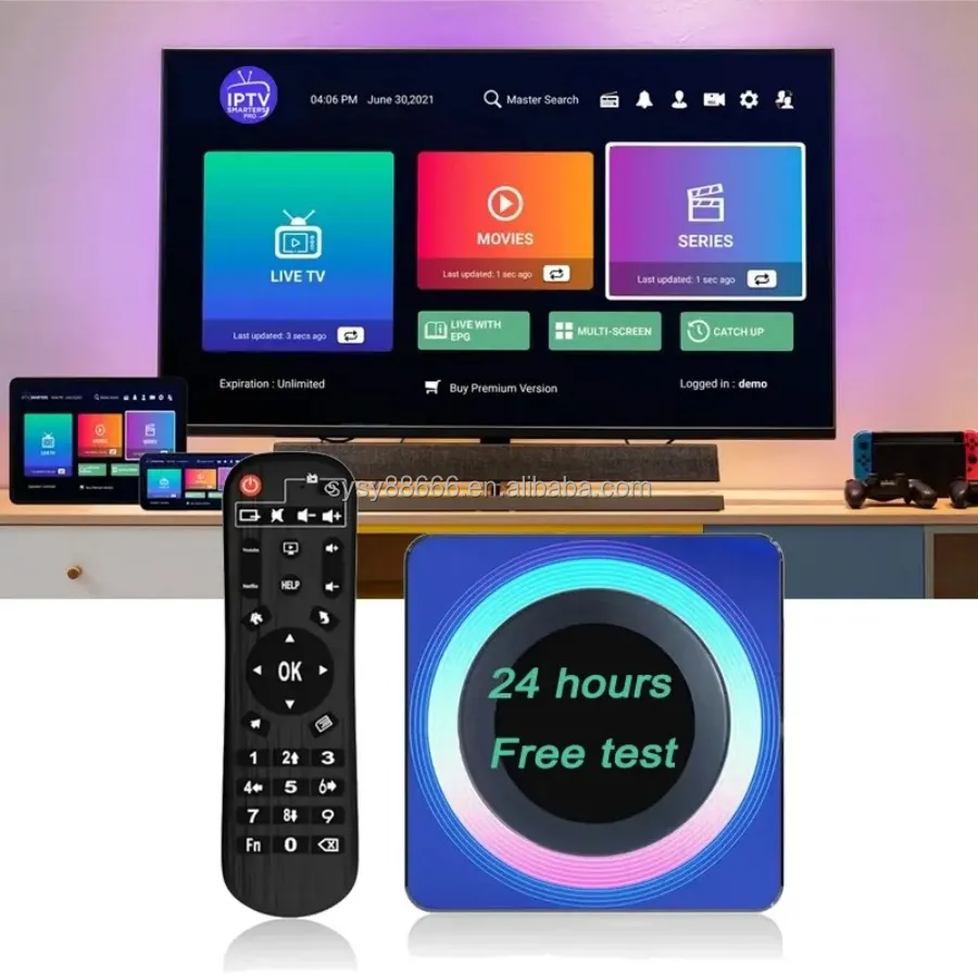 Мега 2024 супер IP сильная коробка 8k для Smart TV Dino приставка Android 12 M3U Box