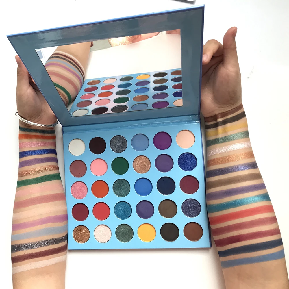2022 matte pigment mix eyeshadow long lasting 30 colors custom nude eyeshadow palette