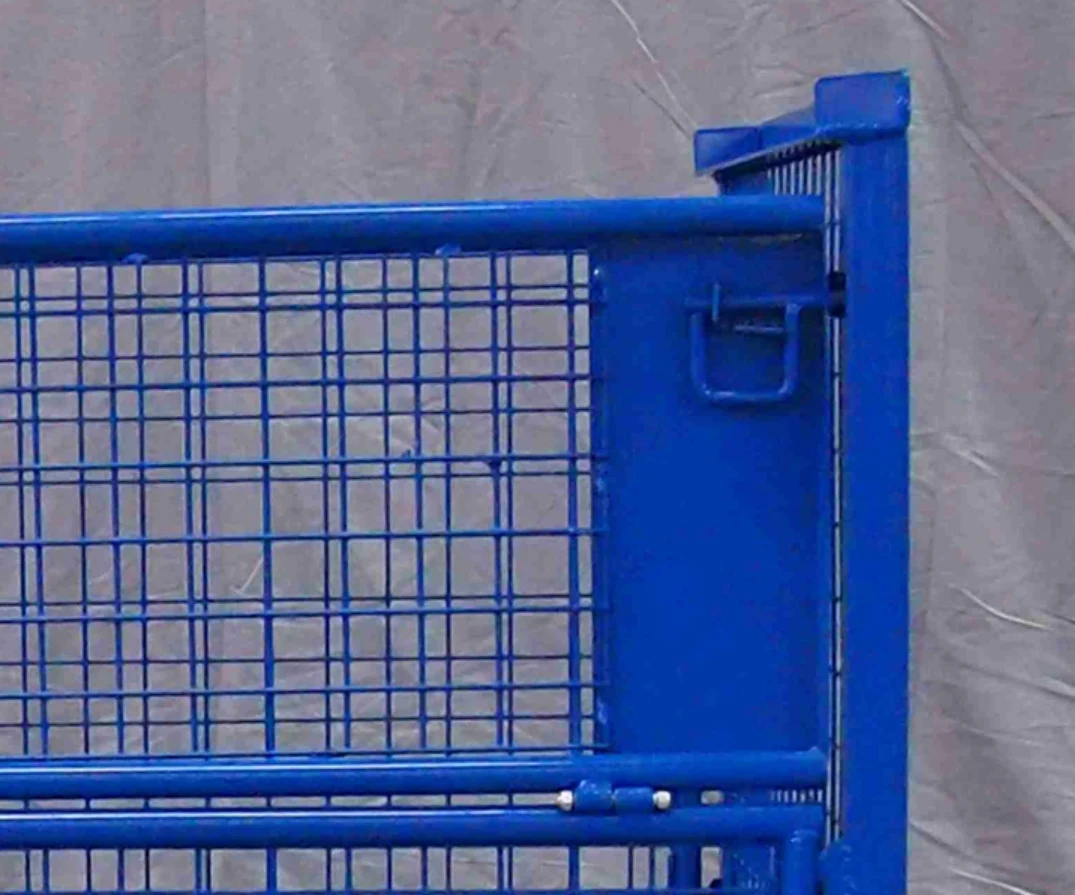 High Capacity Portable Mobile Low Price Rigid Logistics Wire Mesh Roll Cart