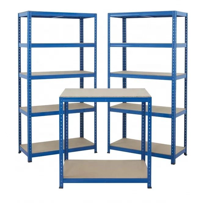 Garage Shelving 5 Tier Boltless Storage Racking Shelves Unit Metal Warehouse Shelving Heavy Duty Storage Shelves