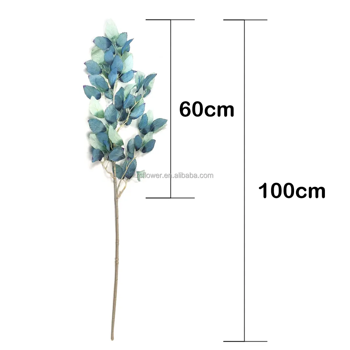 Factory Wholesale Silk Plants Leaves White Artificial Silk Greenery Leaves For Wedding Events Decor